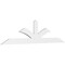 Ekena Millwork Richland Architectural Grade PVC Gable Bracket, 108"W x 27"H x 2"D x 6"F, 6/12 Pitch GBP108X27X0206RIC00 - alternate 1